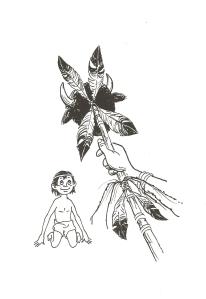 The Chief's staff had the horns of a buffalo