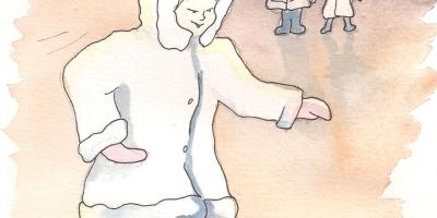 Wang wanted to wear out his boots on the ice