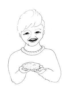 Paddy gets a second potato, he's happy now!